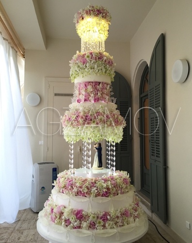 Эксклюзивный свадебный торт - фото кондитера Рената Агзамова