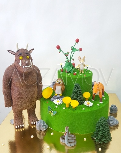 Торт Монстр - фото кондитера Рената Агзамова, детский торт без мастики